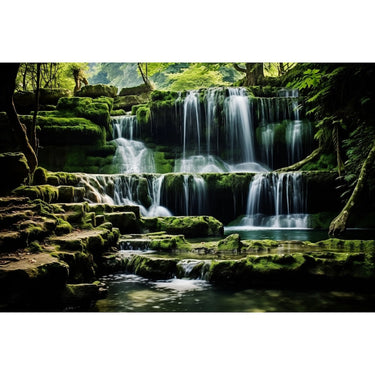 Green Waterfall canvas